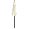 Pikkukuva 7 / 8: Taitettava puutarhaparvekkeen sateenvarjo, säädettävä, 210 cm, beige