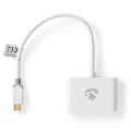 Miniatyrbillede 1 af 4: USB Multi-Port Adapter | USB 3.1 Gen1 | USB-C™ Han | 2x USB-A | 1000 Mbps | 0.20 m | Runde | Guldplateret | PVC | Hvid | Window Box