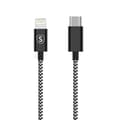 Skin USB-C till Lightning-kabel 2.1A, 2m - Svart/Vit