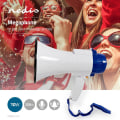 Miniatyrbillede 2 af 9: Megafon | Maksimum rækkevidde: 250 m | Maksimal volumenkontrol: 115 dB | Indbygget mikrofon | Indbygget sirene | Optagefunktion | Blå / Hvid