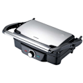 Miniatyrbillede 1 af 7: Panini / Bordgrill 1600W Sort / Rustfrit stål tophus