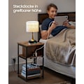 Miniatyrbillede 6 af 7: 3-lags sidebord med integreret stik og USB-porte