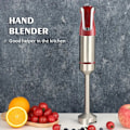 Miniatyrbillede 4 af 5: Royalty Line RL ESTM800RED: Kraftig rød stavblender til smoothies og supper