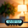 Miniatyrbillede 8 af 8: Clock Radio Temp/Fugtighed USB-C/Batteridrift Sort