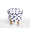 Pikkukuva 2 / 3: Pouffe Cunda v3 - sininen, valkoinen