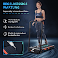 Miniatyrbillede 7 af 10: Elektrisk Løbebånd Med Lcd-Display, Foldbar Fitnessmaskine, 1-6 Km/T, Stål, Sort, 105 X 56 X 108,5 Cm