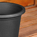 Miniatyrbillede 4 af 7: Havekrukke i plast, sort, rund, 27,5 cm