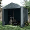 Miniatyrbillede 3 af 10: Garagetelt, 1,6 x 2,18 x 1,72 m opbevaringstelt med UV-beskyttelse, lynlåsdør, vandafvisende filmgarage til haveredskaber