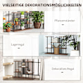 Miniatyrbild 8 av 10: 4-vånings växtställ, 61,5 cm högt blomsterställ för inomhusbruk utomhus, växthylla i trä, blomsterhylla i flera våningar, blomtrappa blomkrukställ för