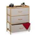 Miniatyrbillede 1 af 9: Bureau i bambus 3 skuffer