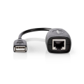 Pikkukuva 1 / 4: Aktiivinen USB-kaapeli | USB 1.1 | USB-A Uros | RJ45 Naaras | 12 Mbps | 0.20 m | Pyöreä | Niklattu | PVC | Kupari | Laatikko