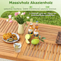 Pikkukuva 1 / 5: Puutarhapöytä akaasiapuuta 170 x 90 cm iso patiopöytä 6 hengelle luonnollinen