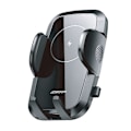 Miniatyrbillede 1 af 8: Biltelefonholder til grill, Qi oplader 15W, sort