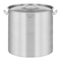 Miniatyrbillede 2 af 4: Cateringgryde med låg, rustfrit stål, til induktionskomfur, 36 L