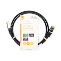 Miniatyrbild 3 av 3: CAT7 nätverkskabel | S/FTP | RJ45 hane | RJ45 hane | 1.00 m | Snagless | Rund | LSZH | Svart | Label
