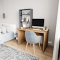 Miniatyrbillede 3 af 4: Studiebord & bogreol Aden - Eg, antracit
