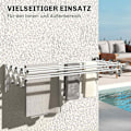 Miniatyrbild 7 av 10: Kläder Airer Wall Utdragbar Klädtork Väggmonterad med 8 aluminiumstänger, platsbesparande torkställning för inom- och utomhusbruk 86 x 61 x 22 cm, Sil