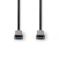 Pikkukuva 2 / 4: Aktiivinen Optinen Ultra High Speed HDMI-Kaapeli jossa Ethernet | HDMI™ liitin | HDMI™ liitin | 8K@60Hz | 48 Gbps | 15.0 m | Pyöreä | PVC | Musta | Pa