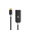 Pikkukuva 3 / 5: USB-C™ Sovitin | USB 3.2 Gen 1 | USB-C™ Uros | DisplayPort Naaras | 8K@30Hz | 0.20 m | Pyöreä | Kullattu | PVC | Antrasiitti | Ikkunallinen laatikko