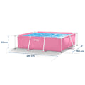 Miniatyrbillede 5 af 5: Stor rektangulær ramme havepool 220 x 150 cm INTEX 28266