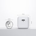 Miniatyrbild 3 av 8: Liten snabbladdare nätaggregat USB-C PD 5-12V 25W - vit