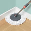 Miniatyrbillede 2 af 10: Roterende moppesæt med spand, håndtag i rustfrit stål