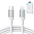 Pikkukuva 5 / 9: Kestävä punottu kaapeli iPhone A10 -sarjan USB-C:lle - Lightning 20W 2m valkoinen