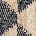 Miniatyrbillede 7 af 7: Mønstret jute tæppe 70 x 140 cm
