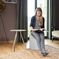 Miniatyrbillede 2 af 7: Taburet med opbevaringsplads str. L rund