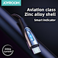 Miniatyrbillede 6 af 9: Kabel USB-A - microUSB 3A med ladeindikator 1,2m sort