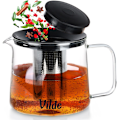 Miniatyrbillede 1 af 7: Varmebestandig glas tekande med infuser 1,5 l