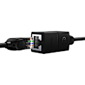 Miniatyrbillede 8 af 9: AirJoy LAN Ethernet RJ-45 netværkskabelstik, sort - SÆT med 2