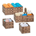 Pikkukuva 1 / 7: Wicker Look -säilytyskorisarja 4 kpl
