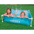 Miniatyrbillede 2 af 2: Miniramme pool til børn, turkis, 122 x 122 x 30 cm INTEX 57173