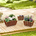 Miniatyrbild 2 av 8: Blomlåda Trä Uppsättning med 3