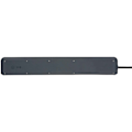 Miniatyrbillede 3 af 8: Secure-Tec, 6-vejs strømskinne med overspændingsbeskyttelse og Main-Follow funktion (3m kabel og kontakt) TYPE F