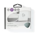 Miniatyrbillede 4 af 4: USB Multi-Port Adapter | USB 3.1 Gen1 | USB-C™ Han | 2x USB-A | 1000 Mbps | 0.20 m | Runde | Guldplateret | PVC | Hvid | Window Box