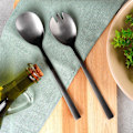 Miniatyrbillede 2 af 8: Sorte stål salatskeer 23,5 cm 2 stk.