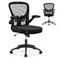 Miniatyrbild 1 av 5: Ergonomisk kontorsstol med uppfällbara armstöd & justerbart svankstöd & vippfunktion