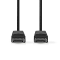 Pikkukuva 2 / 3: DisplayPort kaapeli | DisplayPort uros | DisplayPort uros | 4K@60Hz | Niklattu | 3.00 m | Pyöreä | PVC | Musta | Label