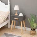Miniatyrbild 9 av 9: Modernt sängbord, vitt soffbord