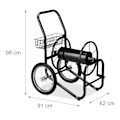 Miniatyrbillede 4 af 9: Sort metal slangetromle