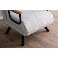 Miniatyrbillede 4 af 9: 1-sædet sovesofa Sando Single - Teddy stof - Hvid