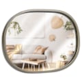 Pikkukuva 1 / 8: Soikea seinäpeili samppanjakultaisella kehyksellä - elegantti yksityiskohta
