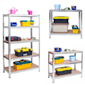 Miniatyrbillede 9 af 9: Metalhylde til opbevaring 180 x 90 x 40 cm Humberg 4846