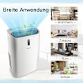 Miniatyrbillede 3 af 5: 5 i 1 mobilt klimaanlæg 16000 BTU Køling & Ventilator & Affugtning & Opvarmning Affugter 16℃-32℃ 44,5 x 39 x 77 cm Hvid
