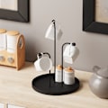 Miniatyrbillede 2 af 7: Dekorativt metal tilbehør Leros - Sort