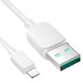 Pikkukuva 2 / 9: Kaapeli iPhone Lightningille - USB 2.4A 1.2m valkoinen