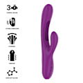 Miniatyrbillede 1 af 9: Intense - Apolo genopladelig multifunktionsvibrator 7 vibrationer med svingende bevægelse Lilla