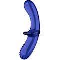 Miniatyrbillede 2 af 6: Satisfyer - Double Crystal Dildo Blue
